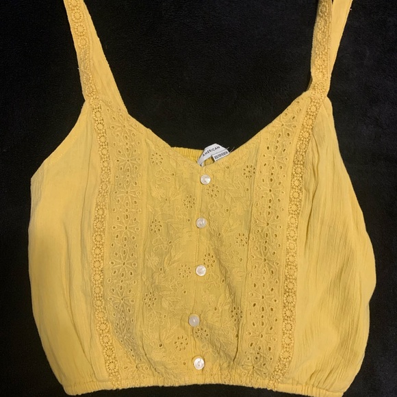 BNWT A&E yellow tank top - Picture 1 of 2